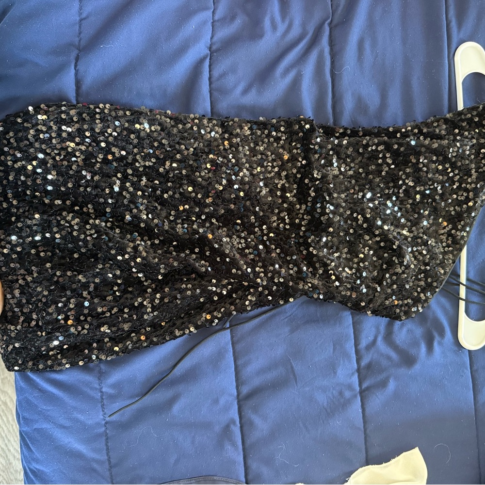 SHEIN Black Sequin Dress